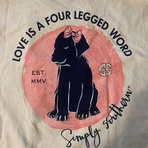 Simply southern white tee